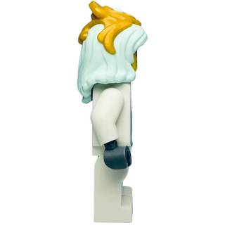Astrid - White Outfit, Light Aqua Hair, Gold Crown, drm093 Minifigure LEGO®