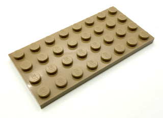 Plate 4x8, Part# 3035 Part LEGO® Dark Tan  