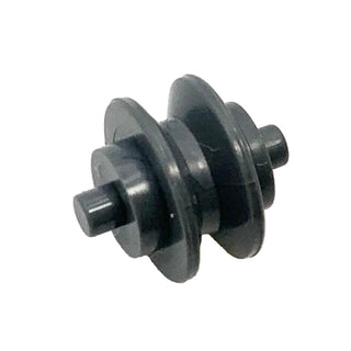 Wheel Center Small with Stub Axles (Pulley Wheel), Part# 3464 Part LEGO® Dark Bluish Gray