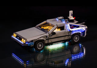 Back to the Future Time Machine 10300 Custom Lighting Kit for LEGO® Set Light up kit United Brick Co®