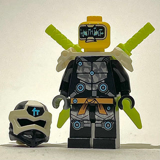 Cole - Digi Cole, Shoulder Armor with Scabbard, njo588 Minifigure LEGO®   