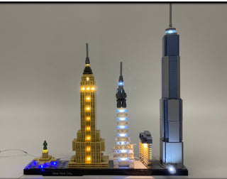 New York Skyline 21028 Custom Lighting Kit for LEGO® Set