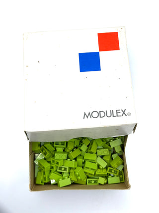 Modulex Set 1121-14 MX Pastel Green 1x2 Bricks x200 1982-2015