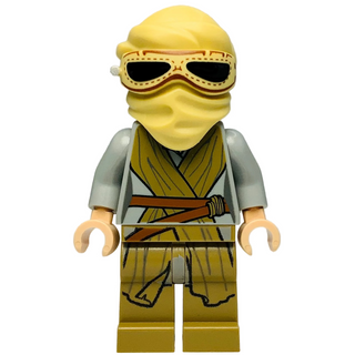Rey Dark Tan Tied Robe, sw0677 - LEGO® Star Wars Minifigure Minifigure LEGO® Like New With Helmet