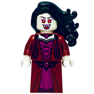 Vampire - Dark Red Dress, Black Hair, twn530 Minifigure LEGO® New