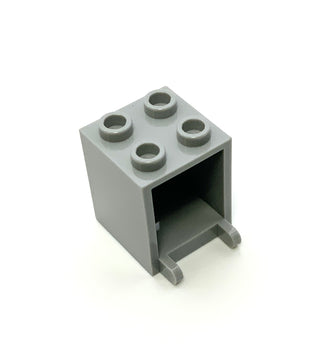 Container, Box 2x2x2, Part# 4345 Part LEGO® Light Bluish Gray  