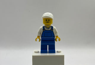 Overalls Blue over V-Neck Shirt - Pet Shop, twn138 Minifigure LEGO®