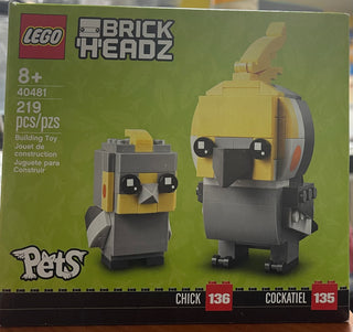 BrickHeadz: Pets: Cockatiel & Chick, 40481 Building Kit LEGO®   