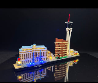 Las Vegas Skyline 21047 Custom Lighting Kit for LEGO® Set