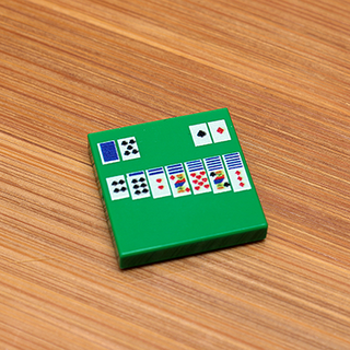 Solitaire - Custom Printed 2x2 Tile Custom Parts B3 Customs
