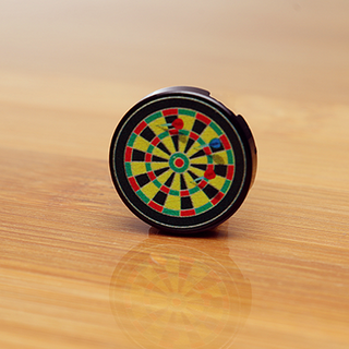 Dartboard w/ Darts - Custom Printed 2x2 Round Tile Custom Parts B3 Customs