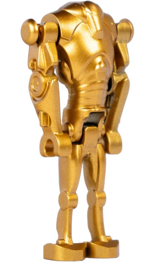 Custom Matte Gold Super Battle Droid, MandR Custom minifigure MandRproductions