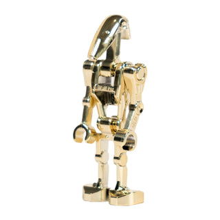 Custom Chrome Gold Battle Droid, MandR02 Custom minifigure MandRproductions