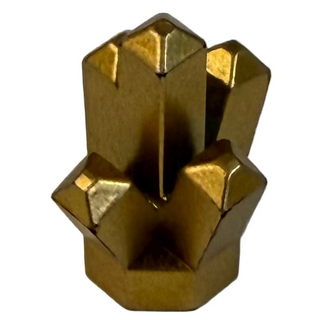 Rock 1x1 Crystal 5 Point Part# 52 Part LEGO® Metallic Gold