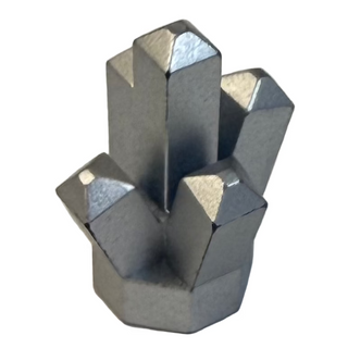 Rock 1x1 Crystal 5 Point Part# 52 Part LEGO® Metallic Silver