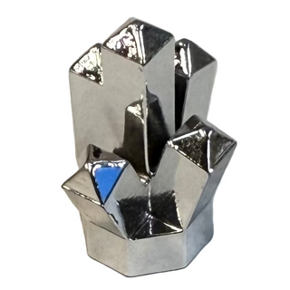 Rock 1x1 Crystal 5 Point Part# 52 Part LEGO® Chrome Silver