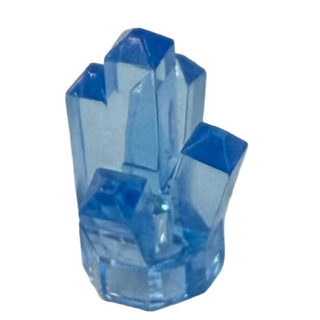 Rock 1x1 Crystal 5 Point Part# 52 Part LEGO® Trans-Medium Blue