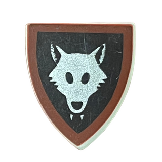 Minifigure Shield Triangular Short with Wolfpack Oval Eyes, 3846p44a Part LEGO®