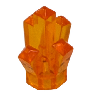 Rock 1x1 Crystal 5 Point Part# 52 Part LEGO® Trans-Orange