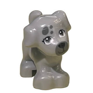 Dog, Friends Style, Puppy, Dark Bluish Gray Muzzle and Spots on Face, 93088pb13 Minifigure LEGO®