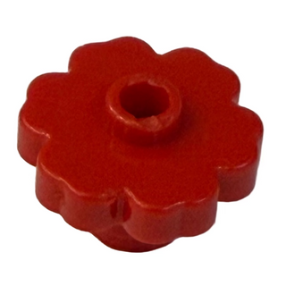 Plant Brick Rounded Flower Open Stud, Part# 4728 Part LEGO® Red