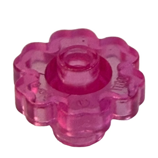 Plant Brick Rounded Flower Open Stud, Part# 4728 Part LEGO® Transparent Dark Pink