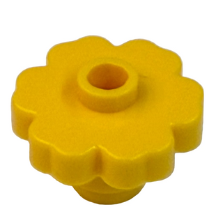 Plant Brick Rounded Flower Open Stud, Part# 4728 Part LEGO® Yellow