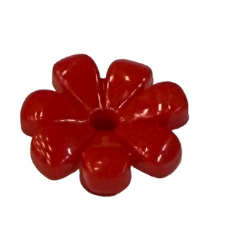 Plant Flower w/ Small Pin Hole, Part# 32606 Part LEGO® Red