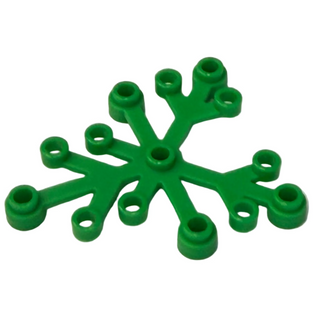 Plant Leaves 6x5, Part# 2417 Part LEGO® Bright Green 1 Part