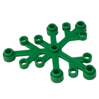 Plant Leaves 6x5, Part# 2417 Part LEGO® Green 1 Part