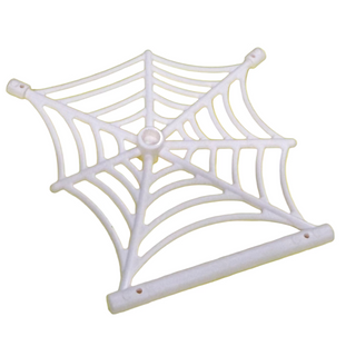Spider Web Flat with Hollow Stud and Bar, Part# 90981 Part LEGO® White 1 part