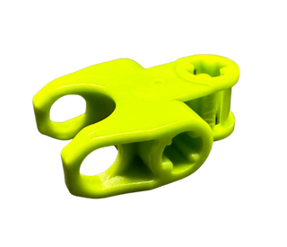Technic, Axle Connector 2 x 3 with Ball Joint Socket - Closed Sides, Angled Forks with Closed Axle Holes, Part# 60176 Part LEGO® Lime Like New