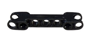 Technic, Axle and Pin Connector 2 x 7 with 2 Ball Joint Sockets, Rounded Ends, Part# 50898 Part LEGO® Black Like New