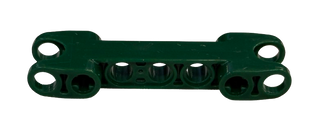 Technic, Axle and Pin Connector 2 x 7 with 2 Ball Joint Sockets, Rounded Ends, Part# 50898 Part LEGO® Dark Green Like New