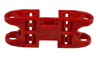 Technic, Axle and Pin Connector 2 x 5 with 2 Ball Joint Sockets, Open Sides, Part# 47296 Part LEGO® Dark Red Like New