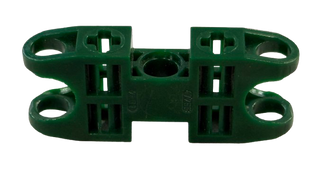 Technic, Axle and Pin Connector 2 x 5 with 2 Ball Joint Sockets, Open Sides, Part# 47296 Part LEGO® Dark Green Like New