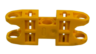Technic, Axle and Pin Connector 2 x 5 with 2 Ball Joint Sockets, Open Sides, Part# 47296 Part LEGO® Bright Light Orange Like New