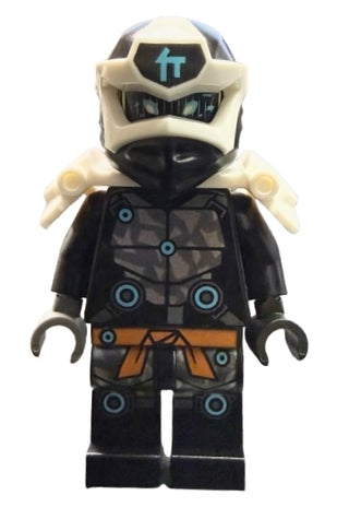 Cole - Digi Cole, Shoulder Armor with Scabbard, njo0588 Minifigure LEGO® Basic Figure (No Weapons) Like New