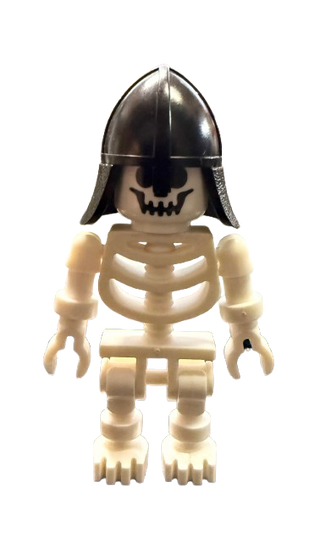 Skeleton with Standard Skull, Black Neck Protector Helmet, gen009 - LEGO® Knights Kingdom I Minifigure LEGO®