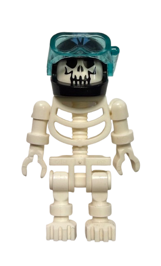 Skeleton with Evil Skull, Black Aquaraiders II Helmet (Squid Victim), gen016 - LEGO® Aquaraiders II Minifigure LEGO®