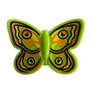 Butterfly with Stud Holder with Yellow, Orange, and Black Wings Pattern, 80674pb06 LEGO® Animals LEGO®
