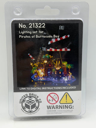 Pirates of Barracuda Bay 21322 Custom Lighting Kit for LEGO® Set