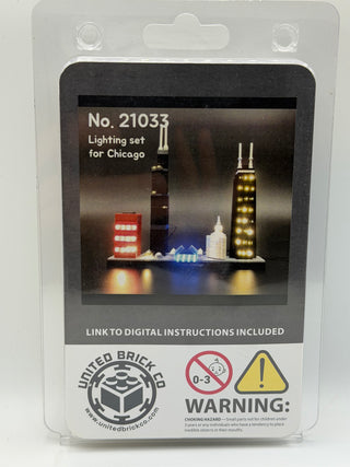 Chicago Skyline 21033 Custom Lighting Kit for LEGO® Set
