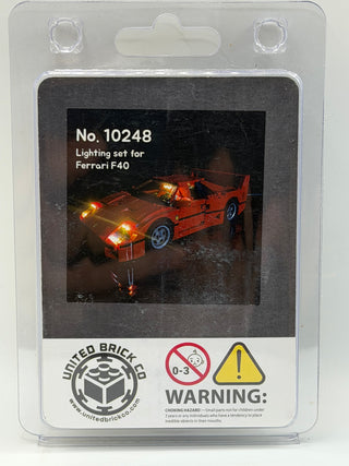 Ferrari F40 10248 Custom Lighting Kit for LEGO® Set