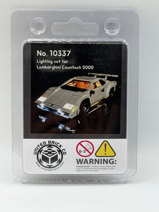 Lamborghini Countach 5000 Set # 10337 Custom Lighting Kit for LEGO® Set