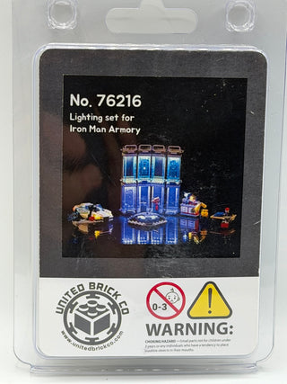 Iron Man Armory 76216 Custom Lighting Kit for LEGO® Set