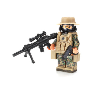 Force Recon Marine Sniper Custom Figure, BB43 Custom minifigure Battle Brick   