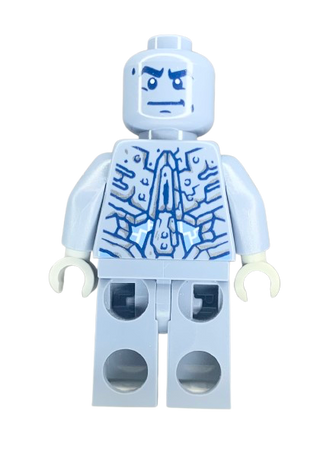 Clay Moorington - Sand Blue Helmet and Armor, Trans-Light Blue Visor (Stone Clay), nex106 Minifigure United Brick Co®