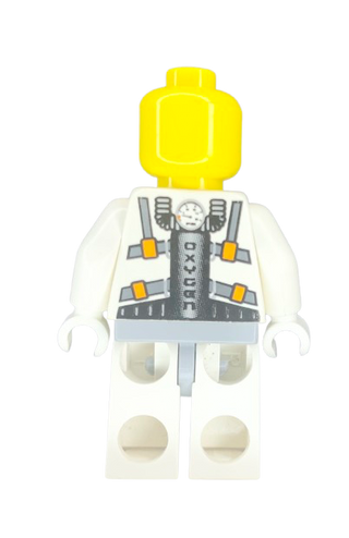 Mars Mission Astronaut with Helmet and Cheek Lines and Backpack, mm014 Minifigure United Brick Co®