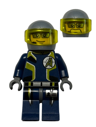 Agent Fuse - Helmet, agt009 - LEGO® Agents Minifigure